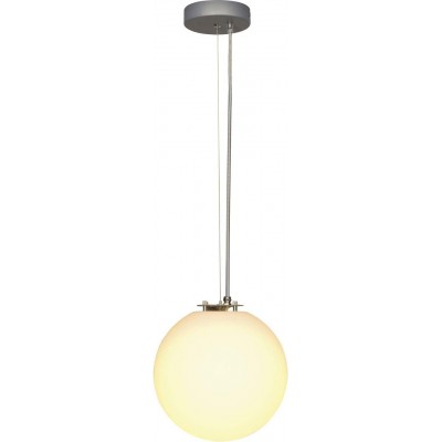 183,95 € Free Shipping | Hanging lamp 24W Spherical Shape 32×28 cm. LED Living room, dining room and bedroom. Modern and cool Style. Steel and Polyethylene. Gray Color