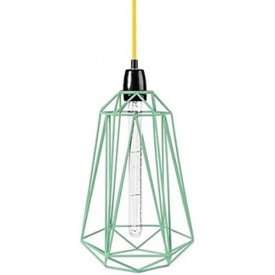 Lampe à suspension 40W 39×21 cm. Salle, salle à manger et hall. Style industriel. Métal. Couleur vert