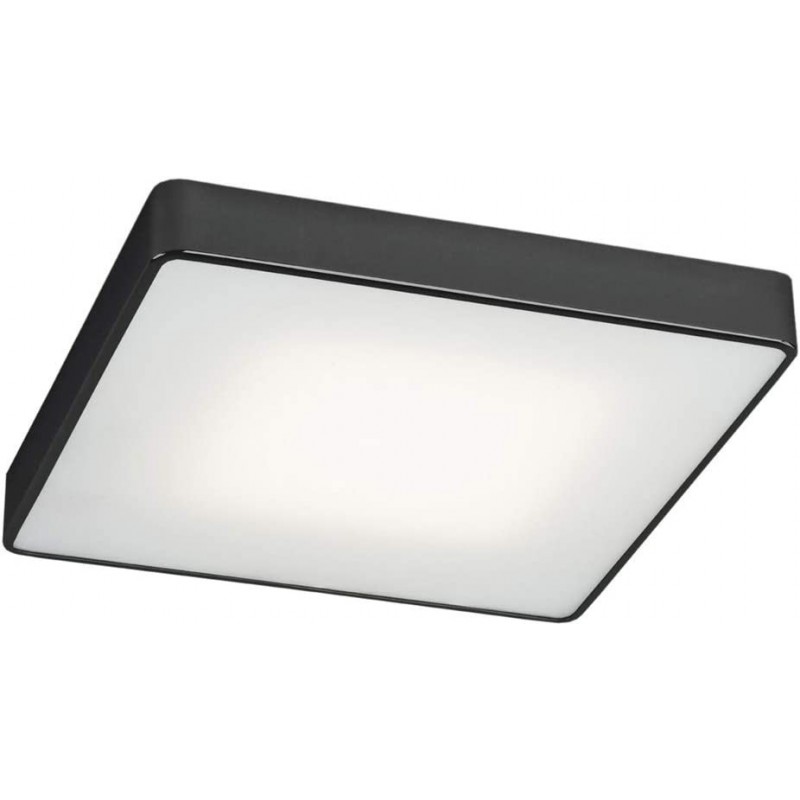 124,95 € Free Shipping | Indoor ceiling light 15W Square Shape 35×35 cm. Living room, dining room and lobby. Modern Style. Steel and Glass. Black Color