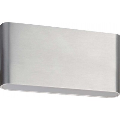 Aplique de pared interior 5W Forma Rectangular 17×9 cm. Salón, comedor y vestíbulo. Aluminio. Color gris