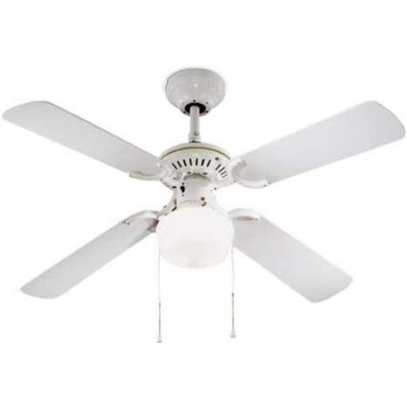 157,95 € Envoi gratuit | Ventilateur de plafond avec lumière 45W 43×23 cm. 4 lames-lames Métal. Couleur blanc