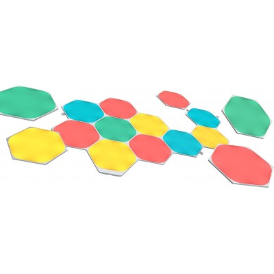 Scatola da 15 unità Illuminazione decorativa 15W 41×31 cm. Pannelli esagonali di vari colori