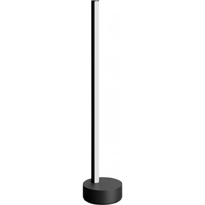 Lâmpada de mesa Philips 12W Forma Alongada 55×11 cm. LED reguláveis Alexa e Google Home Sala de estar, sala de jantar e quarto. Estilo moderno. Alumínio. Cor preto