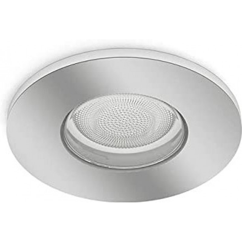 293,95 € Kostenloser Versand | Inneneinbauleuchte Philips 6W 9×9 cm. LED. Alexa und Google Home Pmma und metall. Überzogenes chrom Farbe