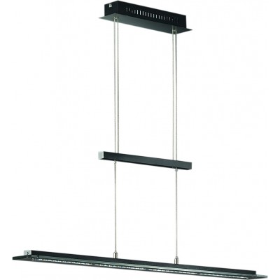 268,95 € Envio grátis | Lâmpada pendurada 29W 135×9 cm. Metais. Cor preto