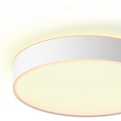 Luz de teto interna Philips Forma Redondo 43×43 cm. LED Banheiro. Estilo moderno. PMMA e Metais. Cor branco