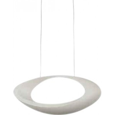 Lampada a sospensione 44W Forma Rotonda 150×41 cm. Soggiorno, sala da pranzo e atrio. Alluminio. Colore bianca