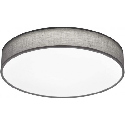 311,95 € Free Shipping | Indoor ceiling light Trio 40W Round Shape 60×60 cm. LED Living room, dining room and lobby. Modern Style. Textile. Gray Color