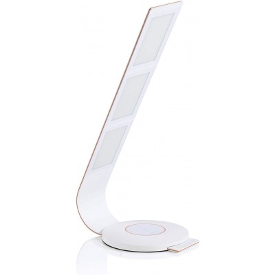 Lampada da scrivania 3000K Luce calda. 37×30 cm. Alluminio. Colore bianca