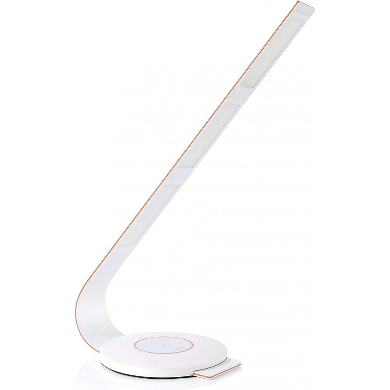 359,95 € Free Shipping | Desk lamp 3000K Warm light. Rectangular Shape 37×30 cm. Living room, bedroom and lobby. Modern Style. Aluminum. White Color