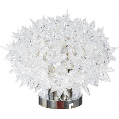 302,95 € Free Shipping | Ceiling lamp 33W Spherical Shape Ø 28 cm. Living room, dining room and bedroom. Crystal and PMMA. White Color
