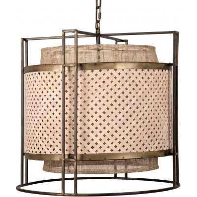 Lampe à suspension Façonner Cylindrique 55×55 cm. Salle, cuisine et salle à manger. Style moderne. PMMA et Métal. Couleur sable