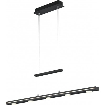 365,95 € Spedizione Gratuita | Lampada a sospensione Trio 3W 160×100 cm. 5 faretti Metallo. Colore nero