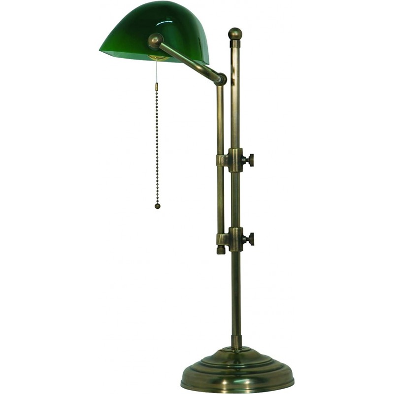 384,95 € Envio grátis | Lampada de escritorio 50×45 cm. Latão. Cor verde
