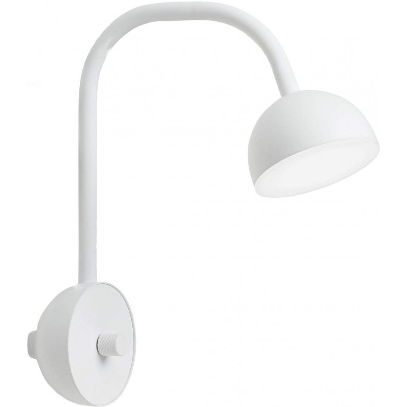 439,95 € Free Shipping | Indoor wall light 6W Round Shape 28×9 cm. Dining room, bedroom and lobby. Steel. White Color