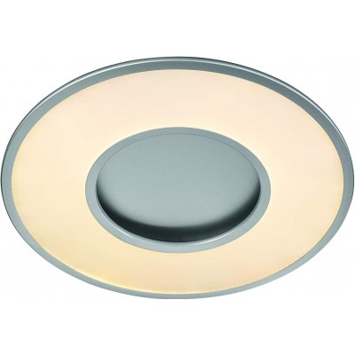 392,95 € Free Shipping | Indoor ceiling light Round Shape 60×60 cm. Remote control Dining room, bedroom and lobby. Metal casting. Silver Color