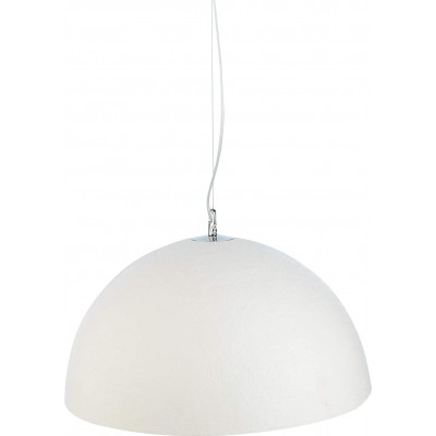 Lampe à suspension Façonner Sphérique 100×45 cm. Salle, salle à manger et chambre. Métal. Couleur blanc