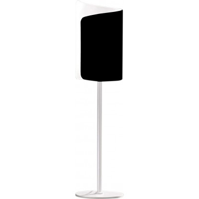 Lampada da tavolo 70W Forma Rettangolare 60×15 cm. Soggiorno, camera da letto e atrio. Stile moderno. Metallo e Bicchiere. Colore nero