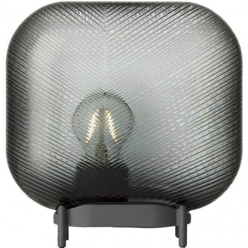 459,95 € Envoi gratuit | Lampe de table Façonner Carré 26×26 cm. Salle, salle à manger et hall. Style sophistiqué et conception. Métal et Verre. Couleur noir