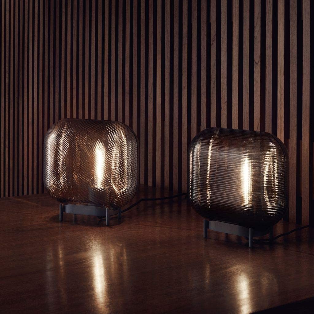 437,95 € Envoi gratuit | Lampe de table 26×26 cm. Métal et verre. Couleur noir