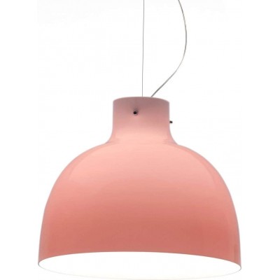 Lampada a sospensione 15W Forma Sferica 54×53 cm. Sala da pranzo, camera da letto e atrio. PMMA. Colore rosa