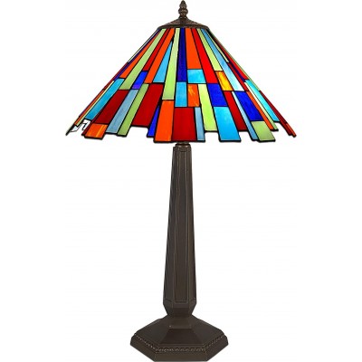 452,95 € Free Shipping | Table lamp 60W Conical Shape 66×42 cm. Tulip Living room, bedroom and lobby. Design Style. Glass
