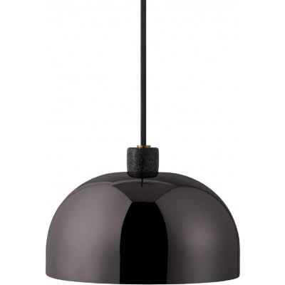Lampada a sospensione 27×27 cm. Metallo. Colore nero