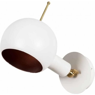 Indoor wall light 60W Spherical Shape 150×25 cm. Living room, bedroom and lobby. Design Style. Metal casting. White Color