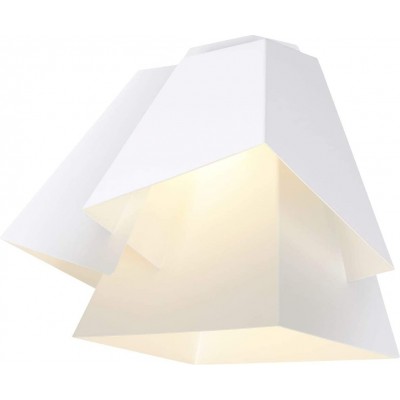 Lampada da parete per interni 15W Forma Rettangolare 30×27 cm. LED Sala da pranzo, camera da letto e atrio. Stile moderno e industriale. Acciaio. Colore bianca