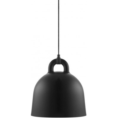 Lampada a sospensione 9W Forma Sferica 37×35 cm. Soggiorno, camera da letto e atrio. Alluminio. Colore nero