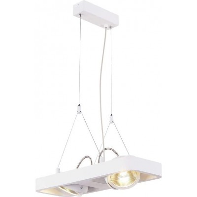 482,95 € Free Shipping | Hanging lamp 10W 150×45 cm. Double adjustable LED spotlight Acrylic and aluminum. White Color