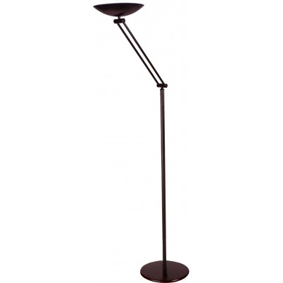 Lampada da pavimento 30W Forma Rotonda 186×54 cm. LED articolato Soggiorno, sala da pranzo e camera da letto. Stile moderno. Metallo. Colore nero