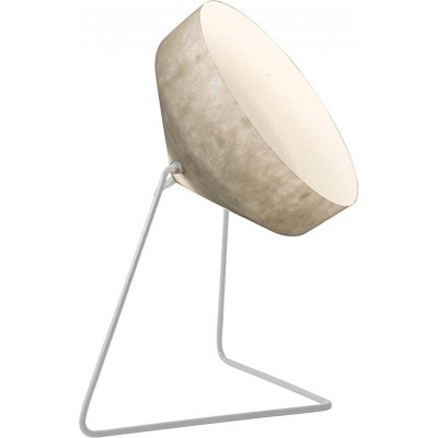 Lámpara de pie Forma Redonda 40×40 cm. Salón, comedor y dormitorio. Acero. Color blanco