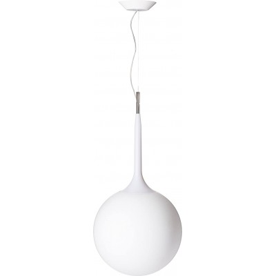 448,95 € Free Shipping | Hanging lamp 150W Spherical Shape Ø 35 cm. Living room, dining room and bedroom. Metal casting and Glass. White Color