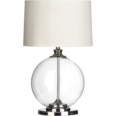 Lampada da tavolo 60W Forma Cilindrica 65×47 cm. Soggiorno, sala da pranzo e atrio. Stile classico. Colore bianca