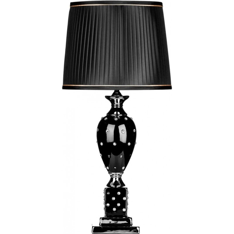 512,95 € Envio grátis | Lâmpada de mesa Forma Cilíndrica 61×46 cm. Sala de jantar, quarto e salão. Cerâmica. Cor preto