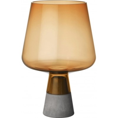 Lámpara de sobremesa Forma Cónica Ø 20 cm. Comedor, dormitorio y vestíbulo. Vidrio. Color dorado
