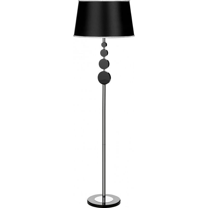 458,95 € Free Shipping | Floor lamp 60W Cylindrical Shape 61×53 cm. Dining room, bedroom and lobby. Crystal. Black Color