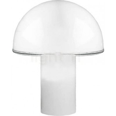 Lâmpada de mesa 46W Forma Esférica 37×32 cm. Sala de estar, sala de jantar e quarto. Cristal e Vidro. Cor branco
