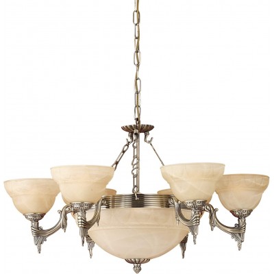 Chandelier Eglo 54W Dining room, bedroom and lobby. Classic Style. Glass. Golden Color