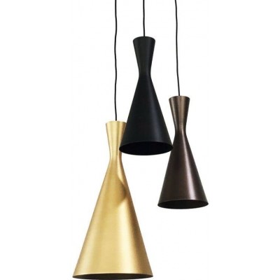 269,95 € Free Shipping | Hanging lamp Conical Shape 15×15 cm. Triple focus Living room, dining room and lobby. Metal casting