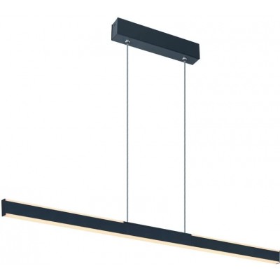 Lampada a sospensione 145×10 cm. LED dimmerabili Alluminio. Colore nero