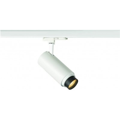 249,95 € Free Shipping | Indoor spotlight 20W Cylindrical Shape 33×17 cm. Adjustable LED. Three-phase rail-rail system. adjustable in position Dining room, bedroom and lobby. Aluminum. White Color