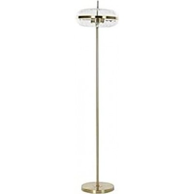 262,95 € Free Shipping | Floor lamp Extended Shape 155×35 cm. Living room, bedroom and lobby. Crystal, Metal casting and Glass. Golden Color