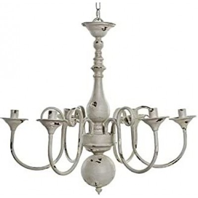 303,95 € Free Shipping | Chandelier 72×72 cm. Living room, dining room and bedroom. Classic Style. Metal casting. White Color