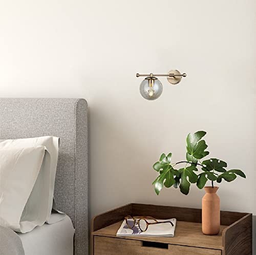 135,95 € Free Shipping | Indoor wall light 40W 35×22 cm. Metal casting and glass. Golden Color