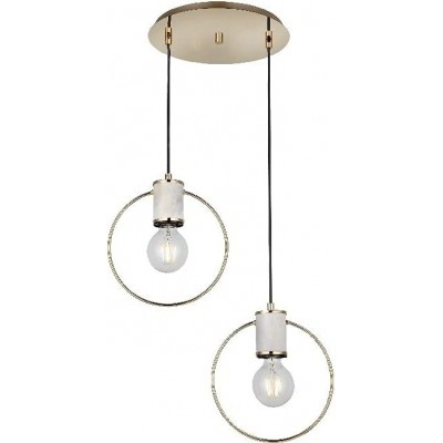 146,95 € Kostenloser Versand | Hängelampe 115×39 cm. 2 Lichtpunkte Metall. Golden Farbe