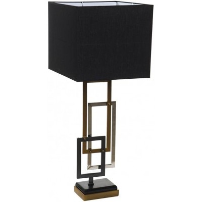 Lampada da tavolo Forma Cubica 92×35 cm. Soggiorno, camera da letto e atrio. PMMA e Metallo. Colore nero