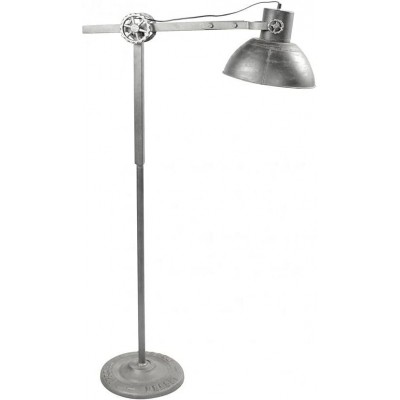 Lampada da pavimento Forma Rotonda 150×80 cm. Articolato Soggiorno, sala da pranzo e camera da letto. Metallo. Colore grigio