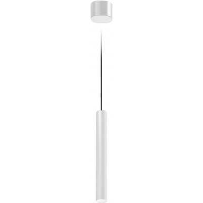 ハンギングランプ 円筒形 形状 65×14 cm. LED リビングルーム, ダイニングルーム そして ベッドルーム. アルミニウム. 白い カラー